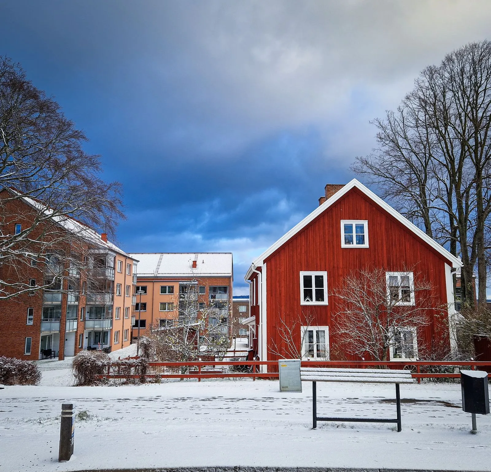 Talvinen pohjoismainen asuinalue